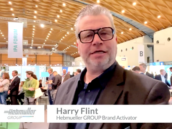 Brand Activation live auf der LOUNGES Cleanroom Processes 2024 für die Hebmueller GROUP